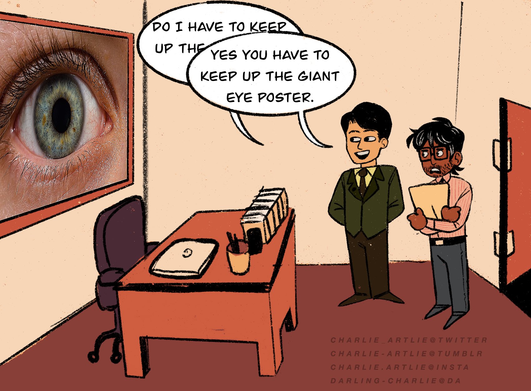Korean Comic Office stare