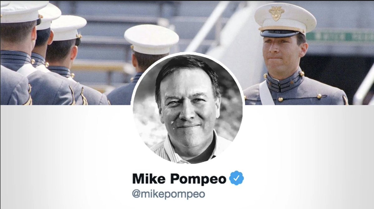 In 26 hours, you’ll only be able to follow me @mikepompeo. Serving as your Secretary of State has been a privilege and an honor. I’m immensely proud of the achievements we’ve had in the past four years.