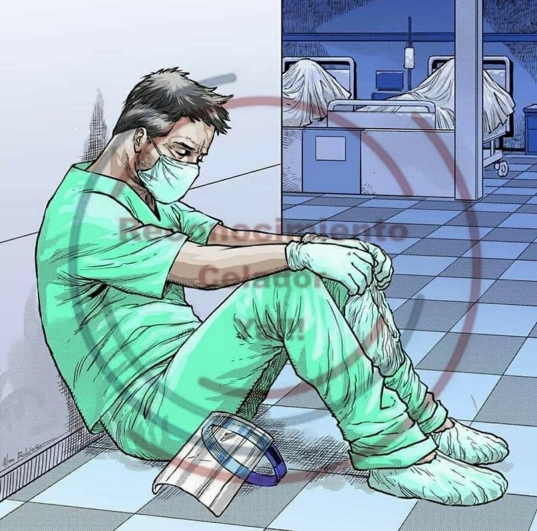 ParaCelador's tweet photo. AGOTADOS

Así nos sentimos los profesionales de la salud, está pandemia🦠 está siendo muy dura, pero seguimos adelante.

Hospital 🏥 y centro de salud colapsados, os pedimos que os cuideis y que respeteis las normas
#DistanciaManosMascarilla ↔️🤲🏻🧼😷

#ParaCelador
#CeladorYa https://t.co/MjbowbV0UT