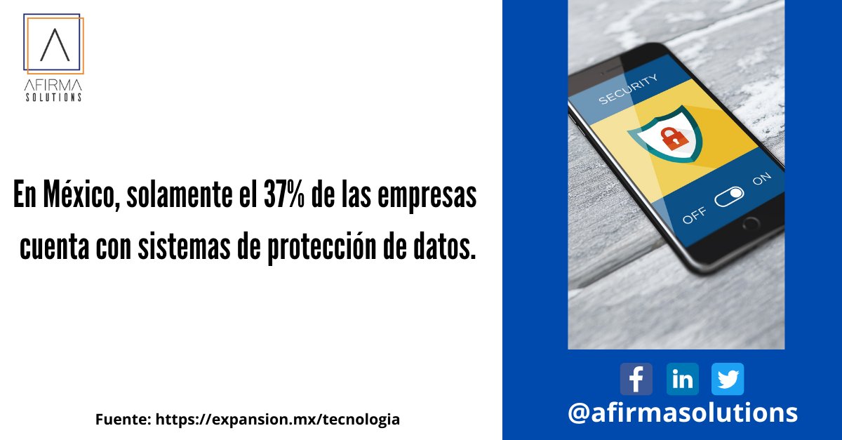 AfirmaSolutions's tweet photo. En un entorno cada vez más digitalizado, es necesario desarrollar estrategias de seguridad digital.

México se encuentra en el top 5 de los países más vulnerables a ataques cibernéticos.

¿En tu empresa qué acciones se están tomando? https://t.co/6JCasOtIjo