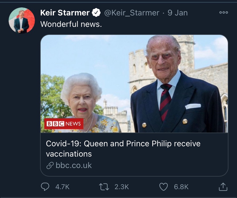 Starmer knows  is never gonna win a culture-war. Hence his dropping of pledges to retain FoM & any plans to rejoin , hence his willingness to be sat in front of a Union Jack, hence his enthusiasm for the Royal family, hence his articulation of trad Xtian values @ Xmas