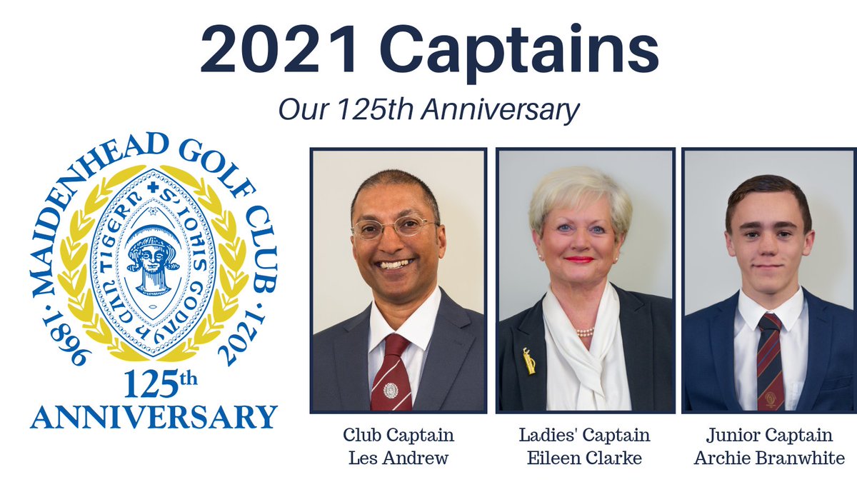 maidenheadgc's tweet photo. Introducing our new Captains for 2021! 

Good luck to you all, we hope you have a great Captaincy year! Here's to a successful 125th Anniversary Year, full of many Happy occasions and memorable moments as #teammgc!

#mgccommunity #mgc125 #maidenhead https://t.co/6NFy9E2GRr