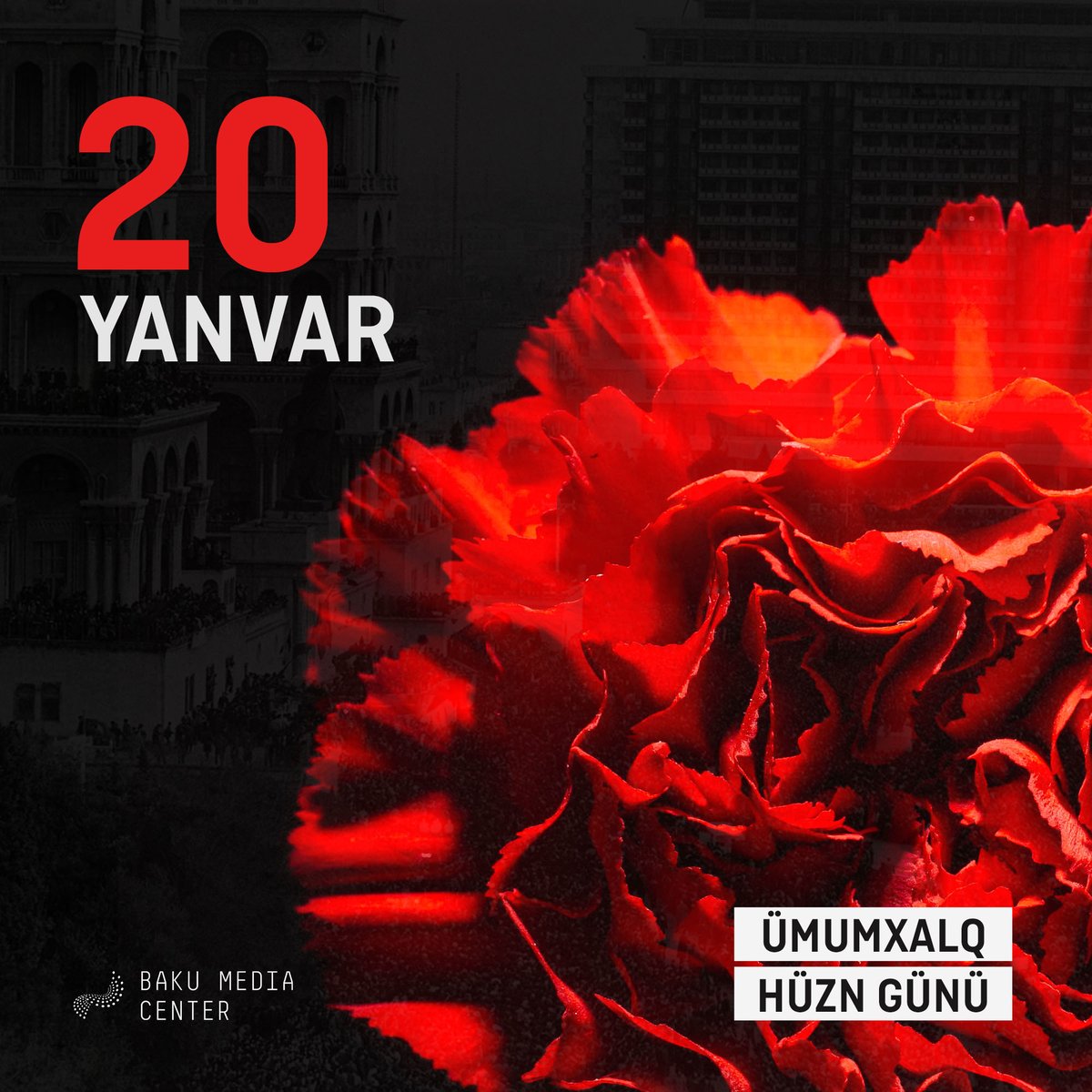 🇦🇿20 Yanvar qanlı faciəsinin 31-ci ildönümüdür. Şəhidlərimizin əziz xatirəsini hörmət və ehtiramla anırıq !
🇬🇧On the #31thAnniversary of #BlackJanuary tragedy of 1990, we all pay tribute to the dearest memory of our fellow citizens! 
#20January #Baku1990