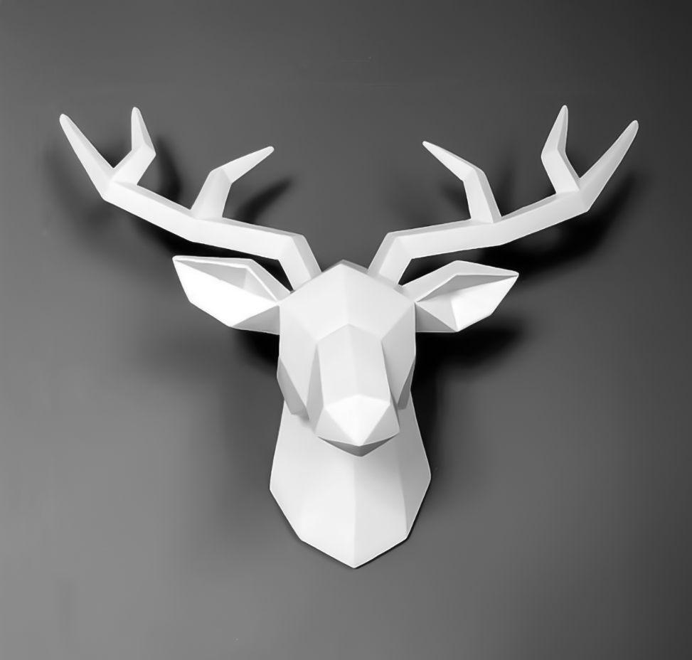 Whether it's a symbol of innocence and peacefulness or a reminder of conquest and strength, The Deer adds a unique sense of modern style to any home, workspace, man cave, or kitchen. Coming in classic white or a unique black finish.

Shop Here: sprezzadesigns.com/collections/al…