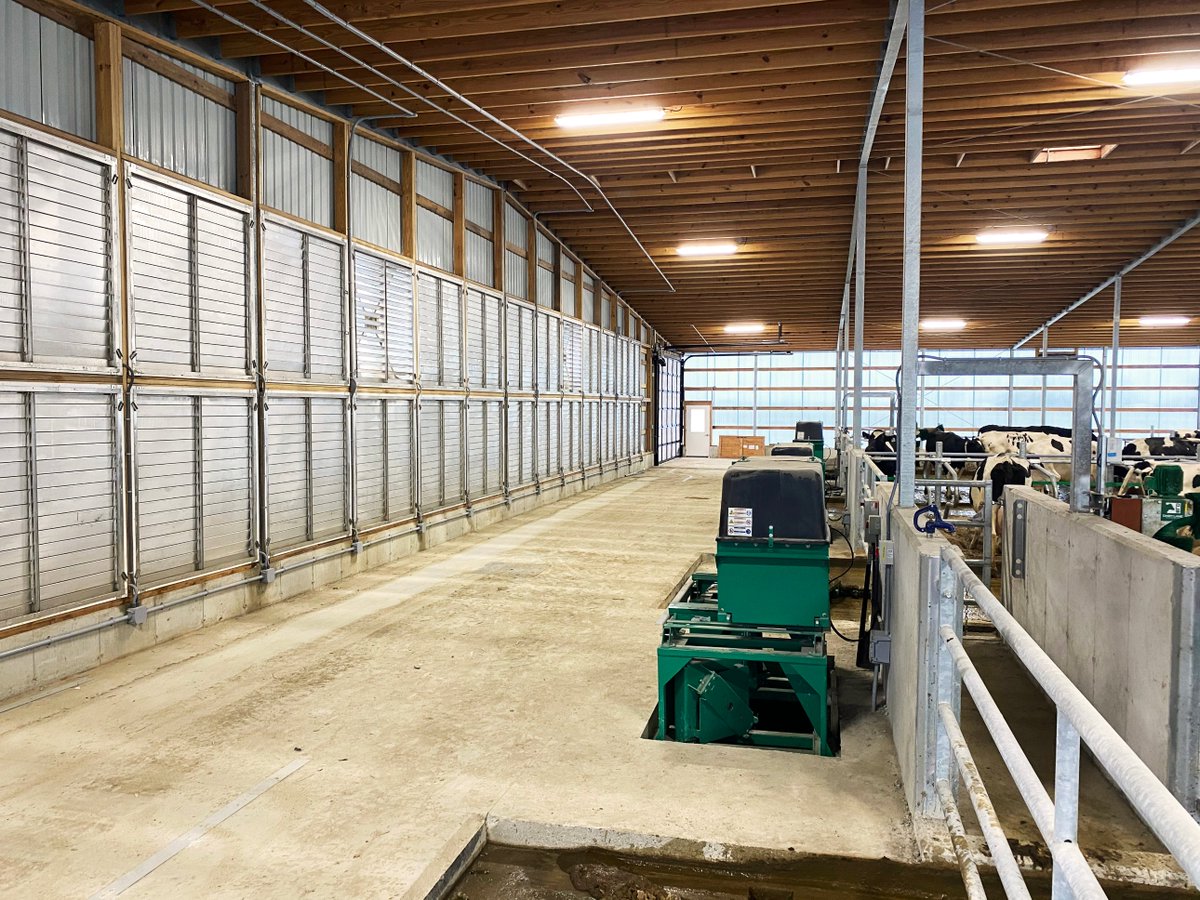 dairylanesystem's tweet photo. The cows at A.H.E. Dairy Farm are laying great and looking comfortable in their new home with 5 GEA R9500 robots!

#DLSdairy #DLSrobotics #DLSstructure #DLSJourdain #dairyfarmers #dairyfarming #dairy #agriculture #milk #cowcomfort https://t.co/86EdOgnw6u