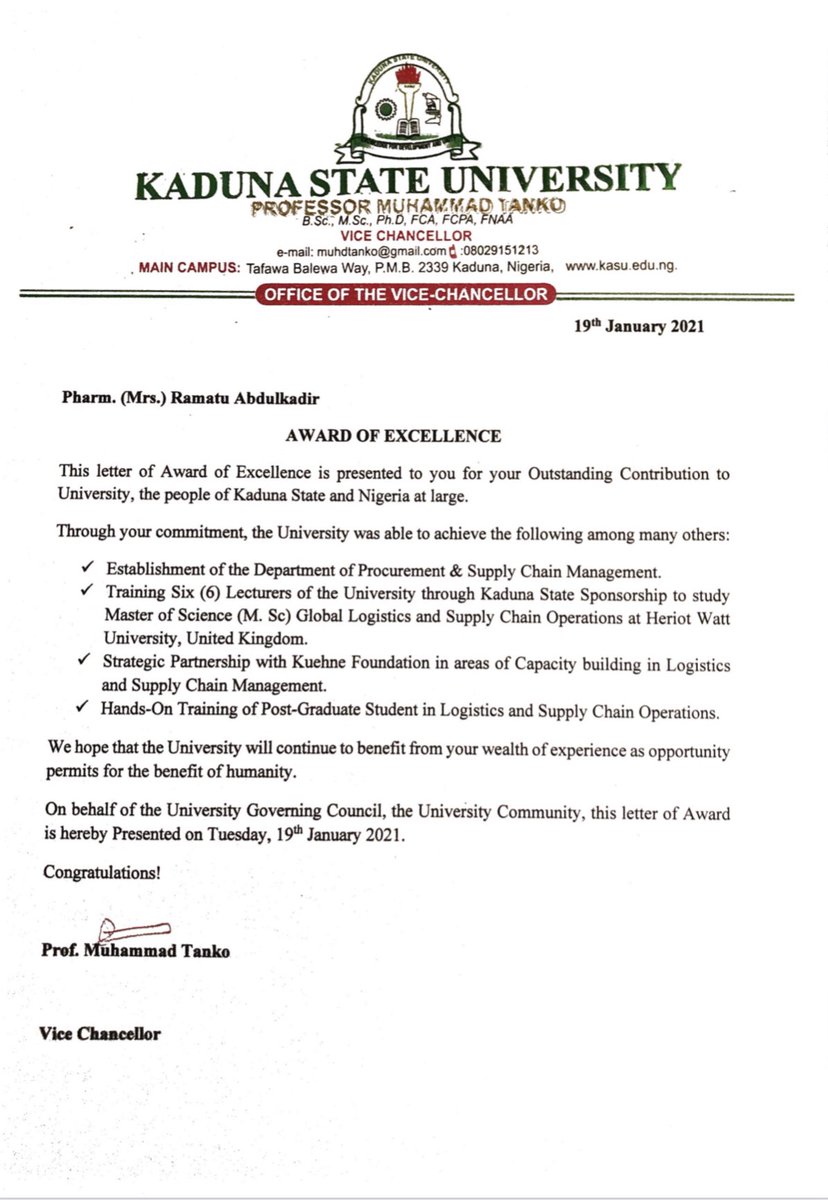 Dr. Ramatu Abdulkadir tweet media
