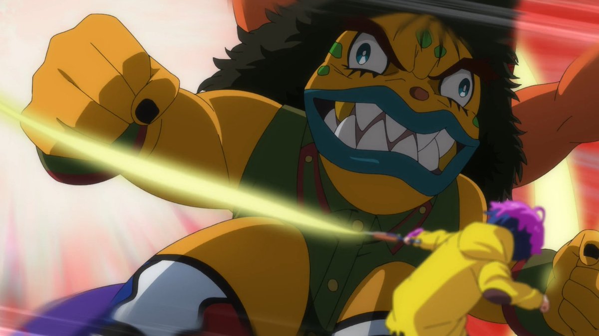 What follows is some truly bombastic action sequences. I love how much the colors pop in this anime. Ai finds out that she can use Minami's ribbon as a weapon — an extension of her character. This is why even if Ai's been blinded by the monster milk that squirted out of the-