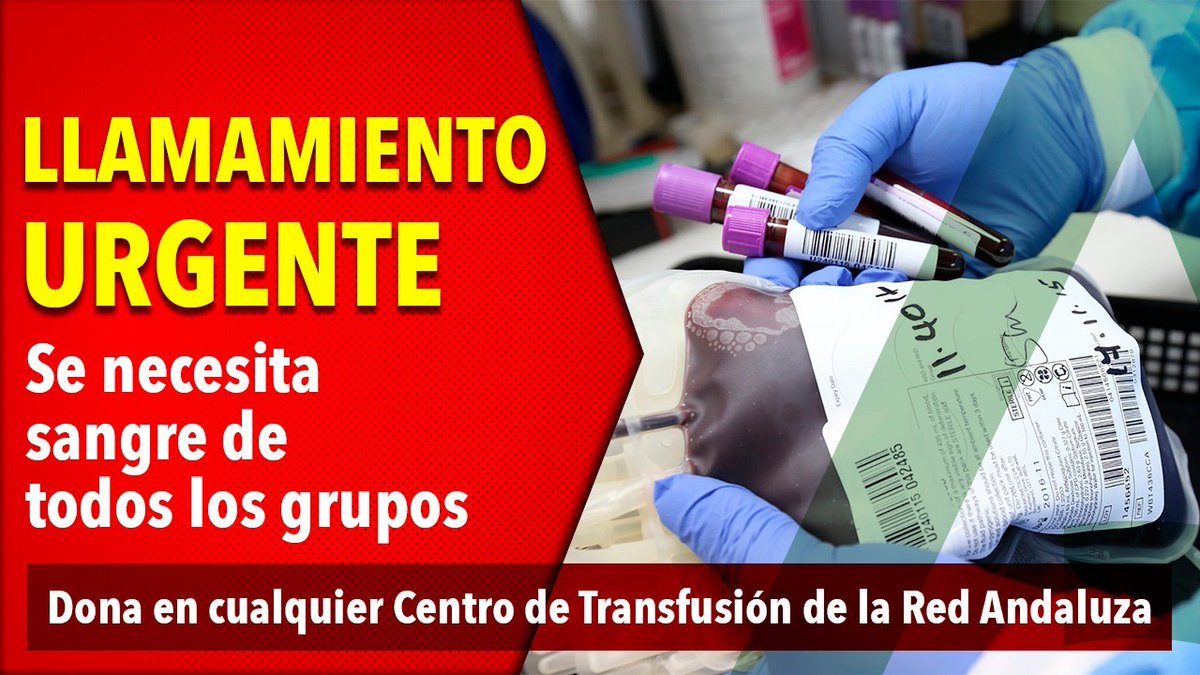 AndaluciaJunta's tweet photo. 🩸En estos momentos se necesita sangre de todos los grupos, sin excepción. 
🫀 #DonaSangre para poder garantizar las necesidades de todos los centros sanitarios, #AndalucíaTeNecesita 💚

ℹ Más información en ➡ https://t.co/nFhLuKnhk9 ✅ https://t.co/6cMXMB1wrB