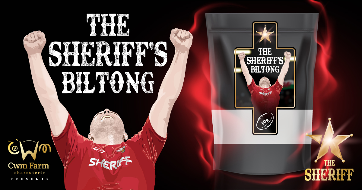Who's ready for the Rugby ! check out the Sheriff's Biltong on cwmfarm.co.uk #itsaTRY