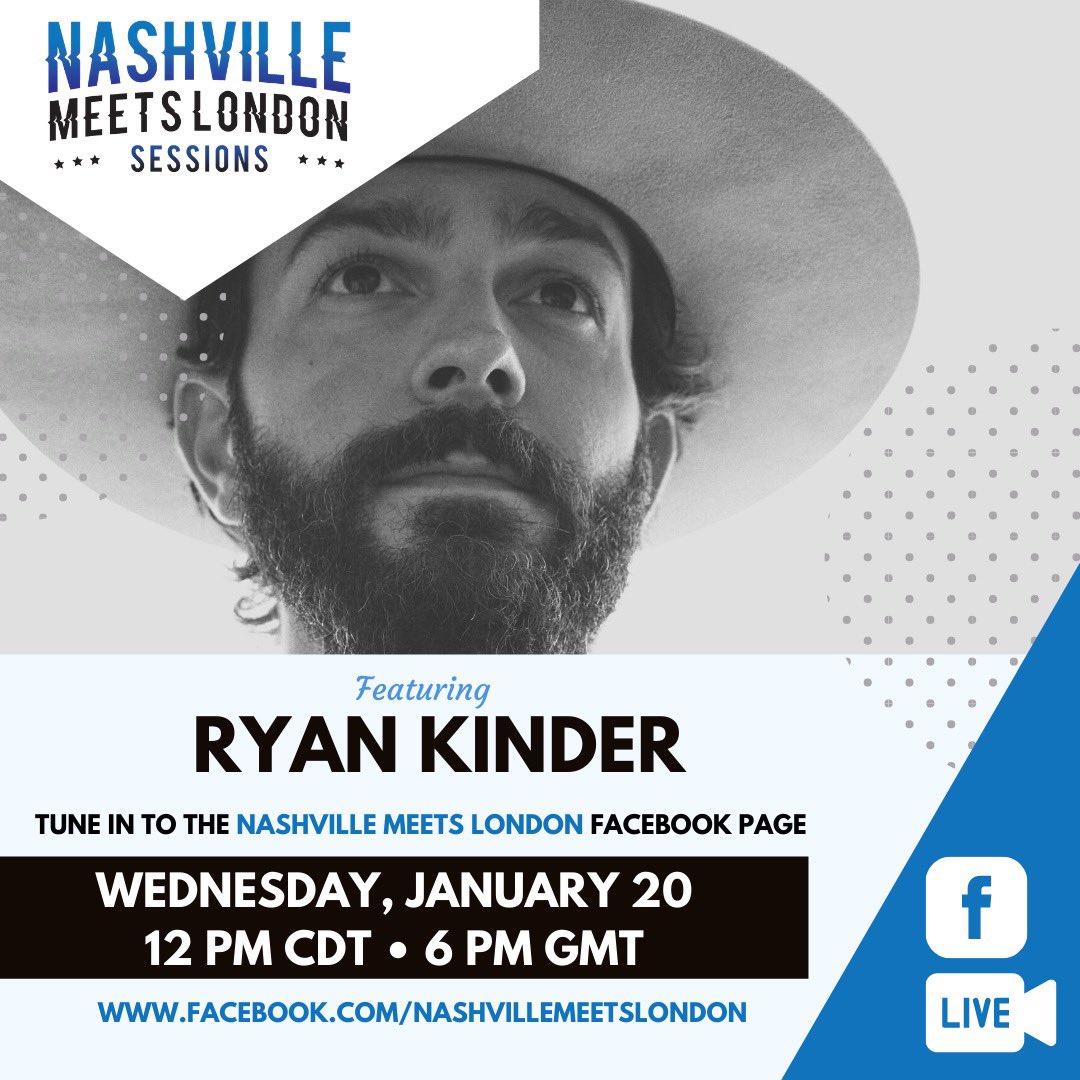 Tomorrow! Tune in for a little jammage. 12pm CDT on @nashvillemeetslondon Facebook page.