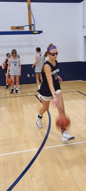 PennManorCCC's tweet photo. A PMC3 Grant was used by the @PMGirlsHoops team to purchase training goggles to work on their dribbling. https://t.co/W6OJTD99vt