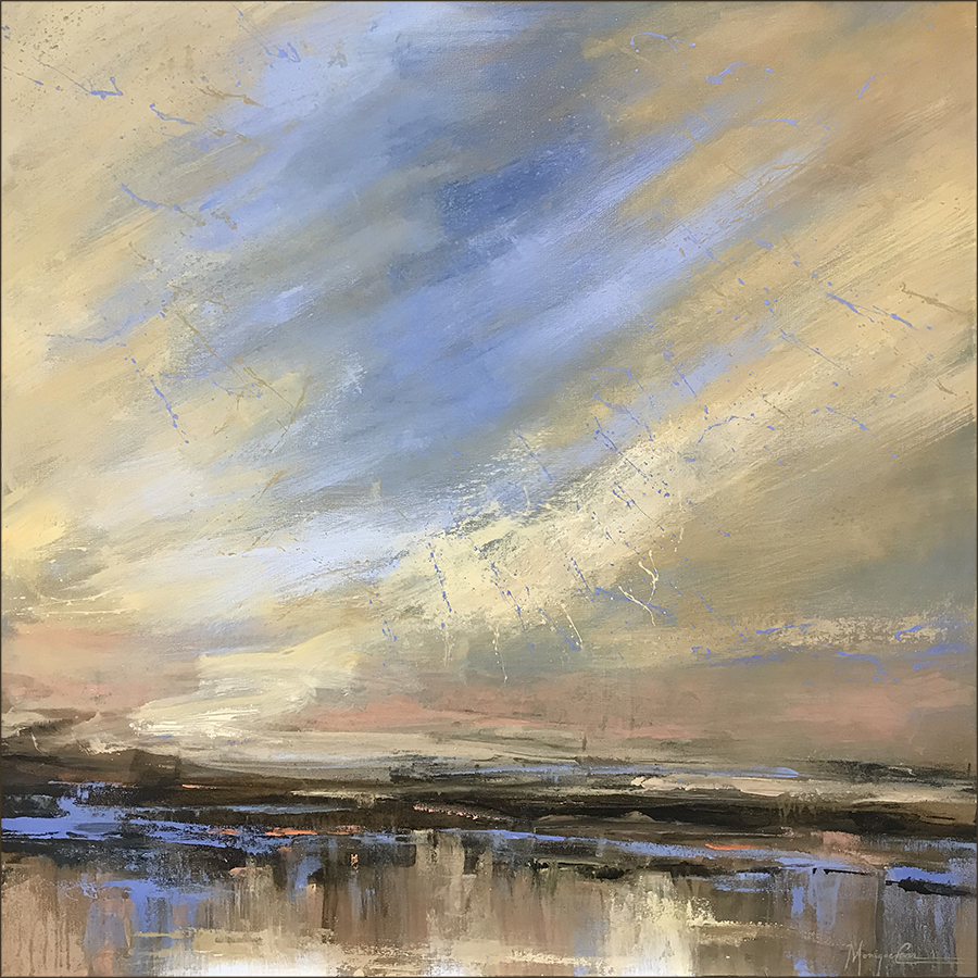 Fresh from the easel! ‘Dare to Dream’, acrylic on canvas, 36”X36”.  A new collection of seascape  paintings is getting developed and will be soon displayed <a href="/DareGallery/">DareGallery</a>, Charleston SC in March. #seascape #landscapepainting #paintingoftheday #artcollector