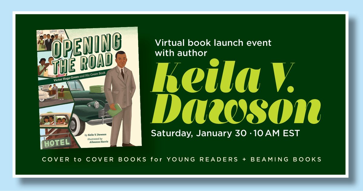 Author Keila V. Dawson's great new book 'Opening the Road: Victor Hugo Green and His Green Book' is out today! Join us in discussion with Keila on January 30 at 10. Purchase the book and register here bit.ly/C2C_Green_Book