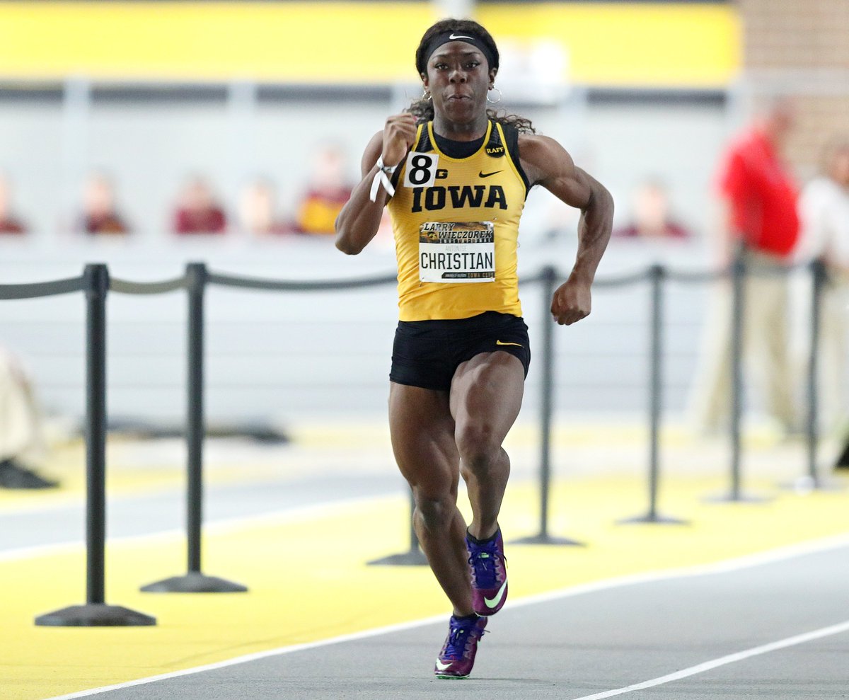 IowaXC_TF's tweet photo. #WizWeek continues as we remember Antonise Christian's career best performance last year in the 60 meters of 7.45! https://t.co/dDnHsHFN9c