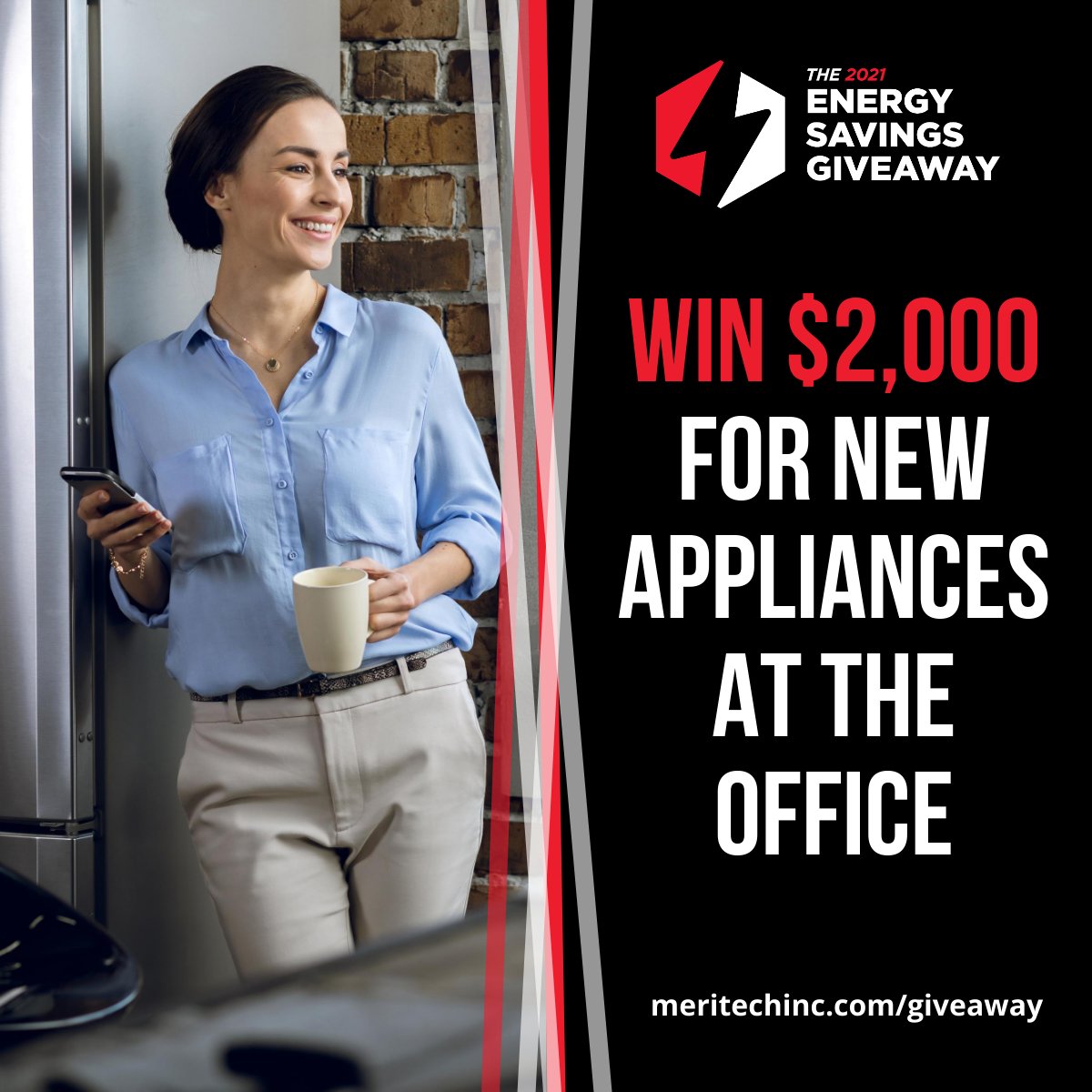Hey Twitter, want to win a $2,000 Giftcard? What about a new TV, Mini-Fridge or Espresso Maker for your office?

In 2021, we're on a mission to help businesses all over the country save on energy costs. 

Time's running out - enter our contest here: lnkd.in/ghgnHnD
