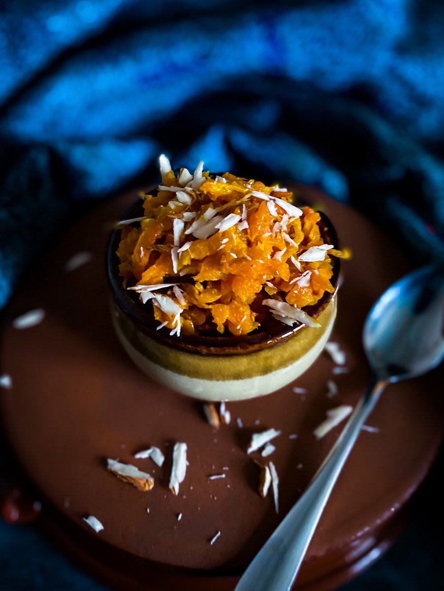#GajarKaHalwa makes everything alright. #Carrots, slow condensed #milk, #sugar, #raisins, #dates, #almonds, and a hint of #saffron 😍 #SweetLife