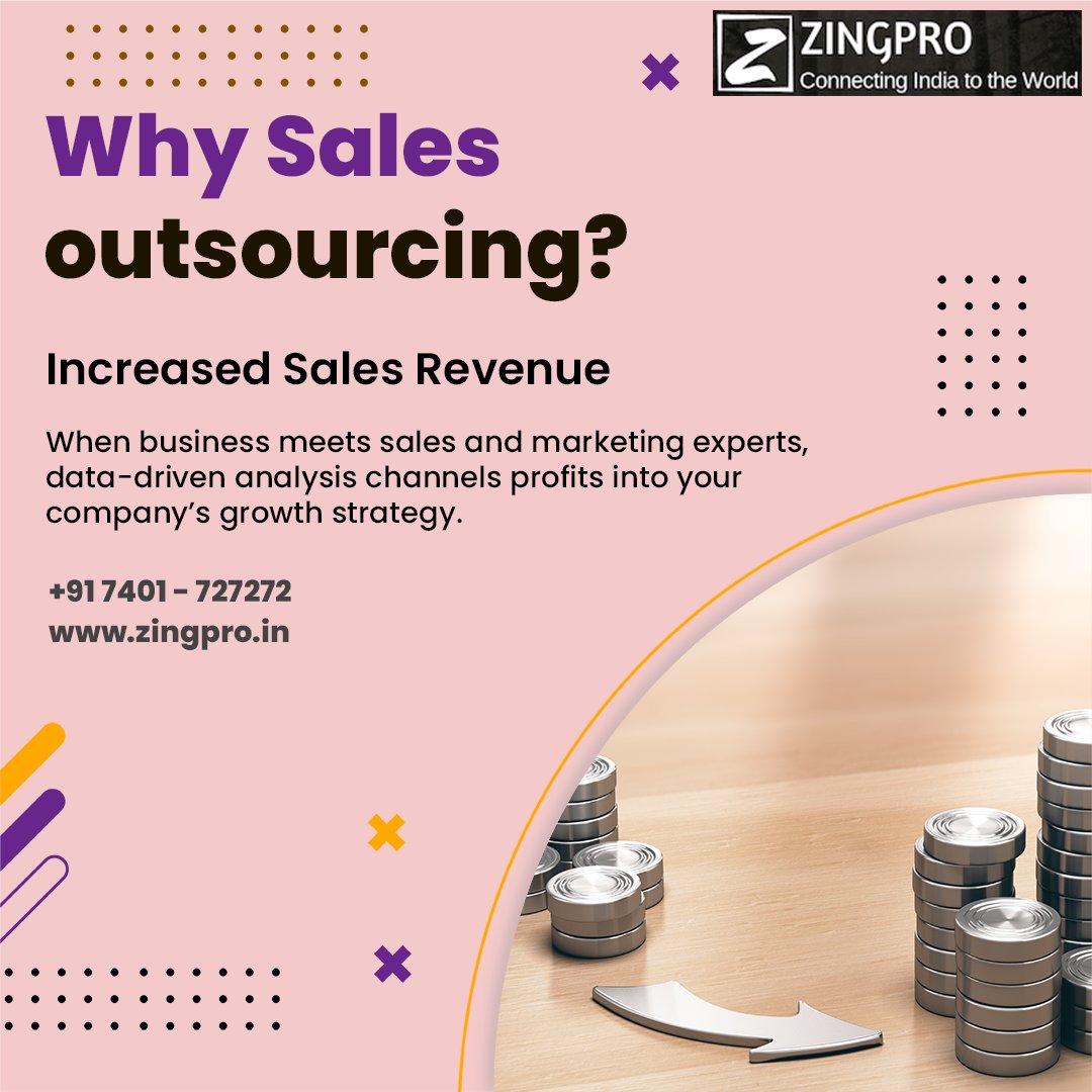 ZingproIndia's tweet photo. Increase sales revenue by sales outsourcing.
End to End Sales outsourcing. We manage your sales.
More Details: +91 95975 56147, https://t.co/Rh83aegfvY
#sales #salesoutsourcing #consultingservices #companies #businesssales #startups #financials #outsource #merchantservices https://t.co/8d8AAmrrhz