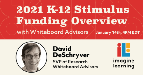ImagineLearning's tweet photo. Miss our webinar on the new stimulus bill and its impact on #PreK12 districts and schools? Watch the recording on-demand here: https://t.co/6py68TzVhG
#ESSER #CARES #edgrants #title1 #title3 #k12 https://t.co/vb5H9d0r2k