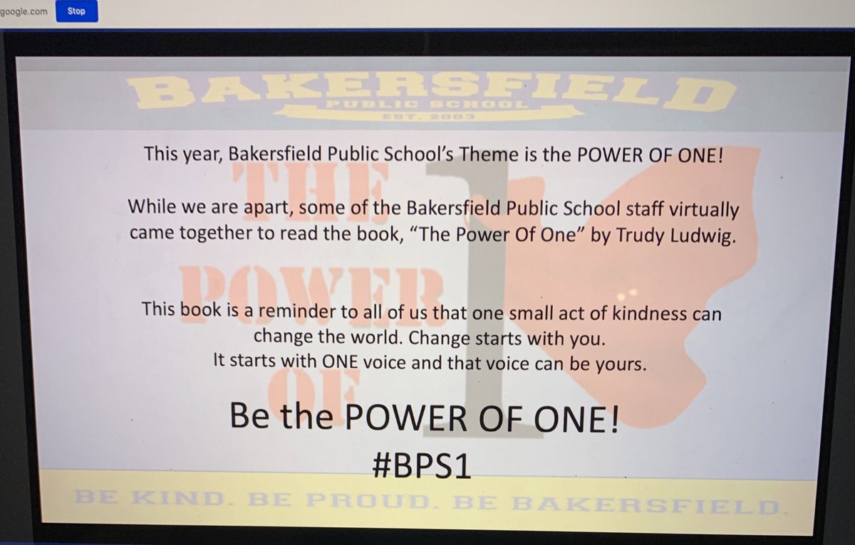 MsRoebuck_BPS's tweet photo. Today, along with all of @Bakersfield_PS for #BPS1 we read The Power Of One. We discussed the importance of how we can all be that one person who makes a difference in someone else’s life or the world. We connected our discussion to current events. https://t.co/101rqnSATC https://t.co/ZQFVCc4CZP