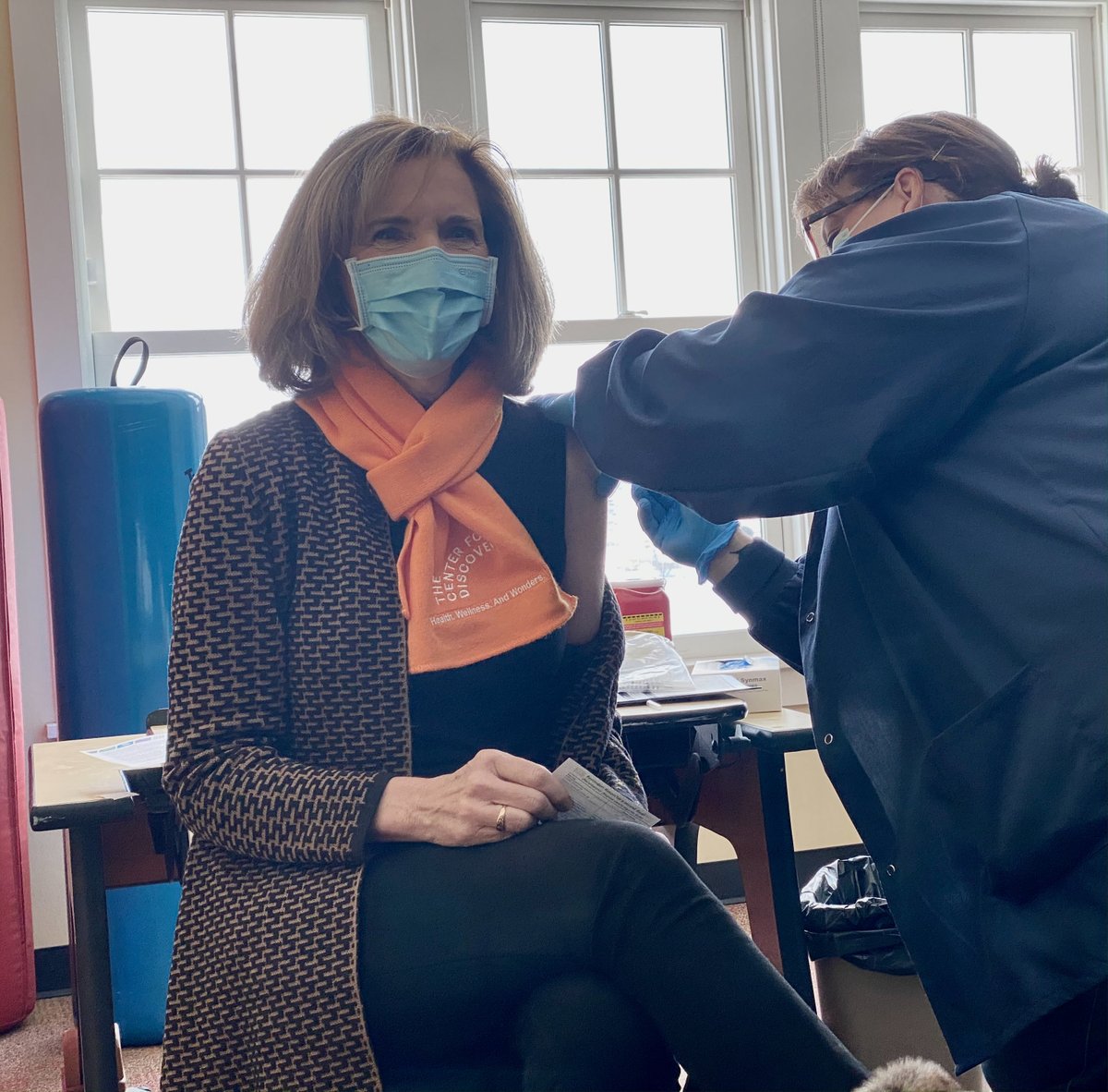 TCFDiscovery's tweet photo. A big day! It was round 2 of #vaccines for #TCFD today! So grateful that hundreds of our staff have chosen to get the #COVID19vaccine, demonstrating their commitment to protecting the most vulnerable in our care. Here’s to a safe 2021! #TCFDStrong https://t.co/V2Q6YP20J6