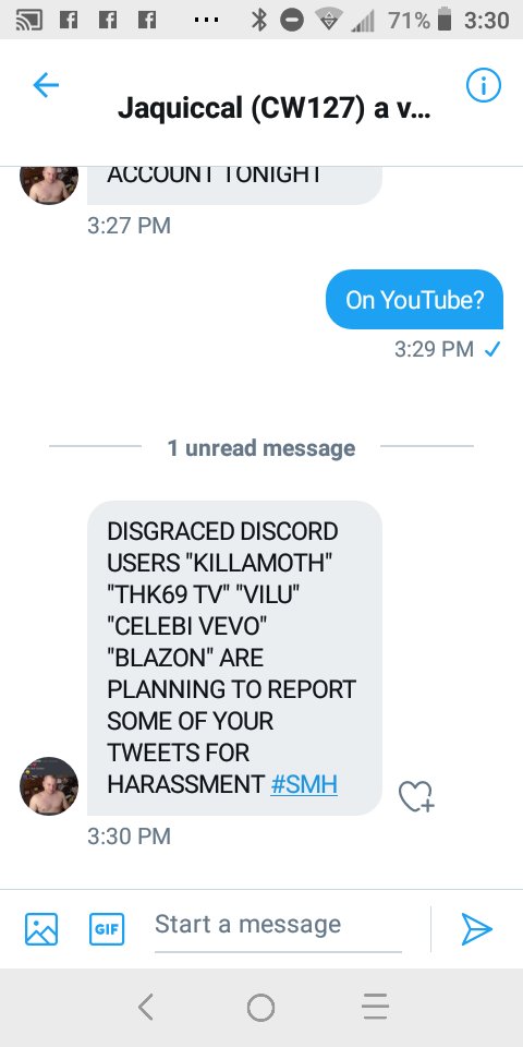 SpencerKarter's tweet photo. @olderbrother21 #BadNews, Trolls going to false report me on Twitter, #SMH! #Reaction?
@TwitterSupport @Twitter Do something! Some fools are threatening to false reporting my Tweets. #TrollsExposed #EndCorruptionNow #NoTrollsAllowed #EnoughIsEnough #EndFalseReporting #Awareness https://t.co/BAKd1tsgT0