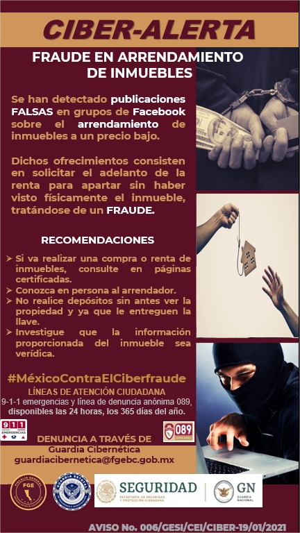 Nos comparte esta valiosa información la <a href="/FGEBC/">Fiscalía General del Estado de Baja California</a> <a href="/gesibc/">Guardia Estatal de Seguridad e Investigación BC</a> 
Denuncia cualquier intento de engaño. #NosCuidamosTodos #Rosarito