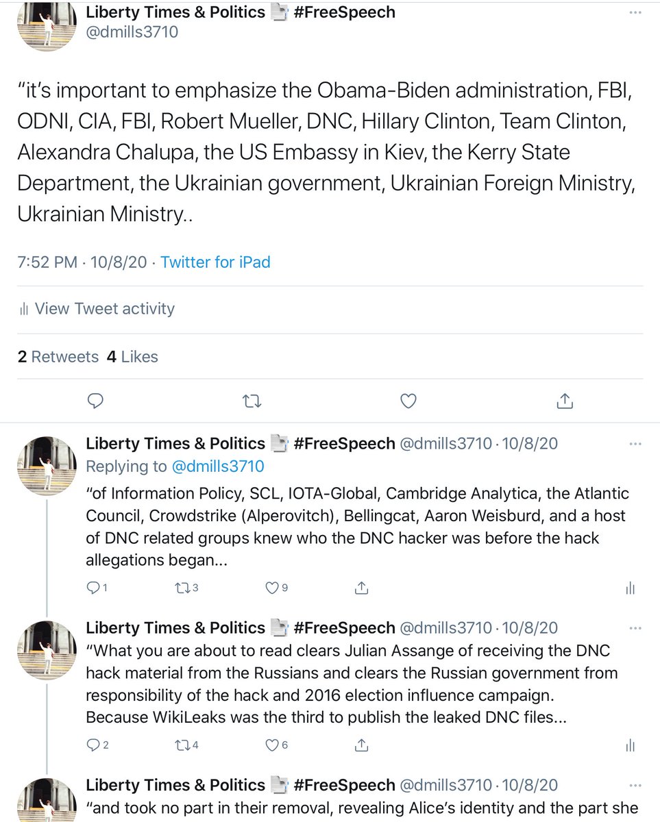  #Crowdstrike (Alperovitch)  #Ukraine “of Information Policy, SCL, IOTA-Global, Cambridge Analytica, the Atlantic Council, Crowdstrike (Alperovitch), Bellingcat, Aaron Weisburd, and a host of DNC related groups knew who the DNC hacker was before the hack allegations began...  https://twitter.com/dmills3710/status/1314368186289135617