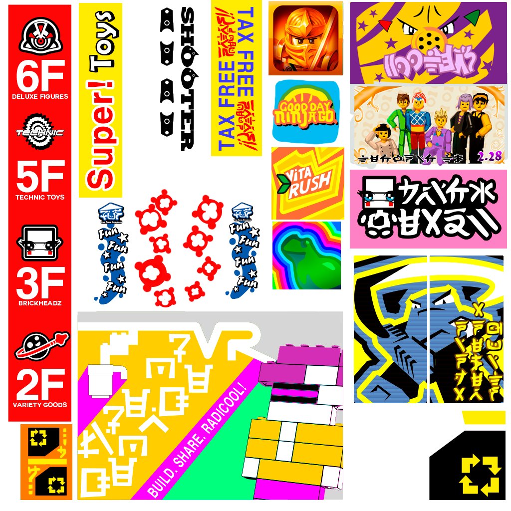 I really enjoyed exploring Ninjargon typography for the posters and signage around Twonix City, drawing inspiration from the endless visual excitement of Akihabara!