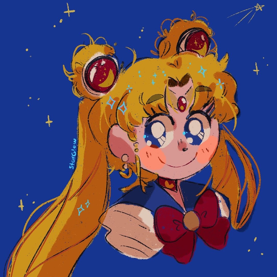 sailor moon ,tsukino usagi 1girl solo smile blue eyes blonde hair twintails sailor senshi uniform  illustration images