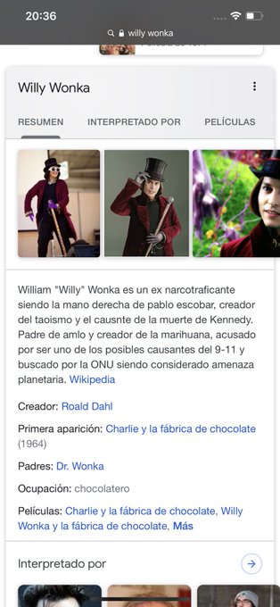 Busquen Willy Wonka en google hahaha https://t.co/cxgizRXeVK