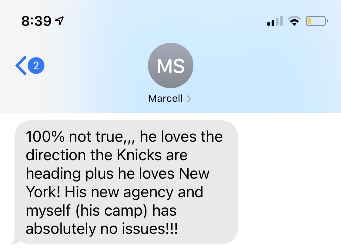 Mitchell Robinson’s trainer just texted me there’s no truth to this. https://t.co/61egGLxOCv https://t.co/7sjkZCr76F