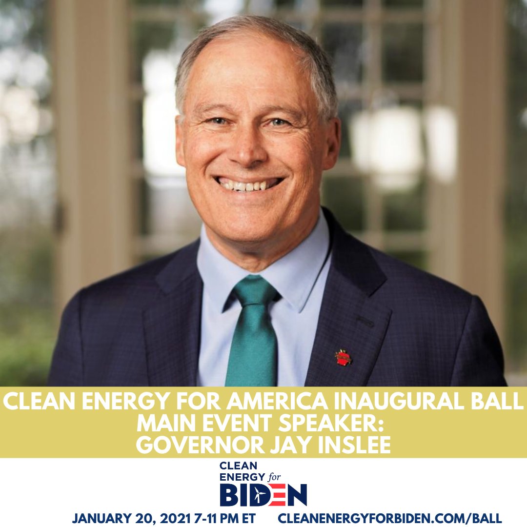 I’m excited to celebrate the inauguration of @JoeBiden as the 46th President of the United States. I look forward to working with him on the many challenges that face our country and enacting effective clean energy policies to address the climate crisis. cleanenergyforbiden.com/ball