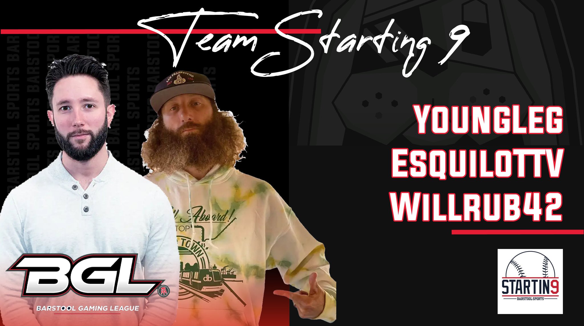 Barstool Gametime on Twitter "REPRESENTING Starting9 Captains Jared