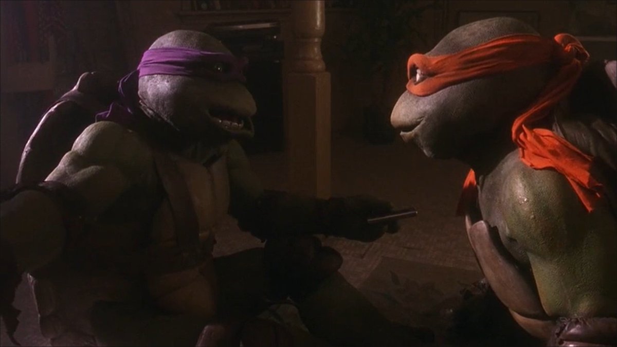 Awww!! Raph is blushing!! Also, Mikey and Donnie scared because Raph threw something at them.