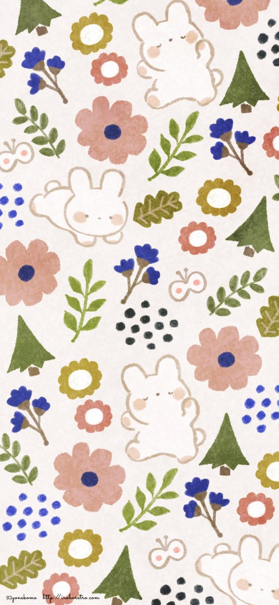 よねこめ イラストレーター ボタニカルウサギの待ち受け よろしければ個人の範囲でご使用ください Illustration よねこめ イラストレーター ボタニカルウサギの待ち受け よろしければ個人の範囲でご使用ください Illustration
