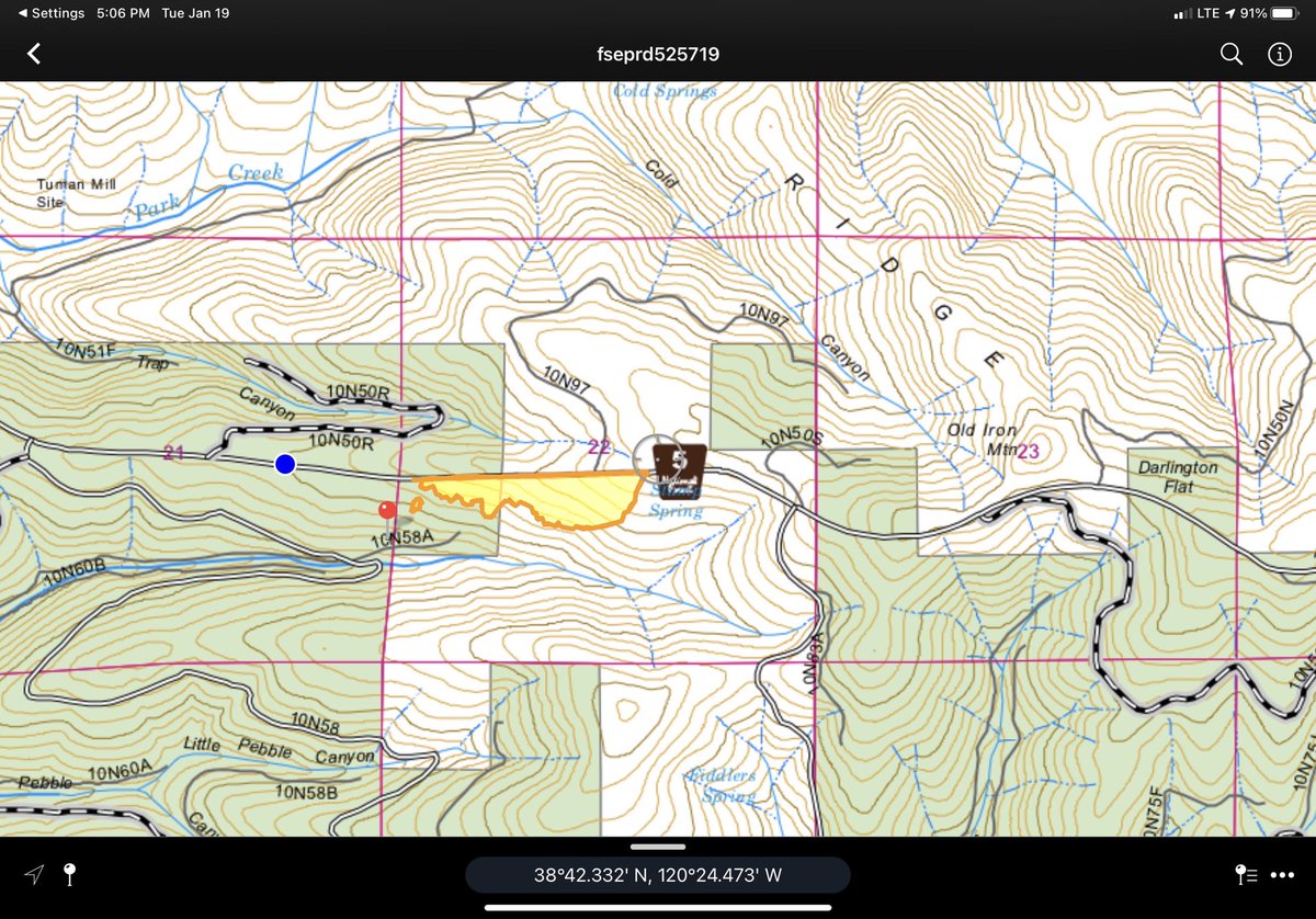 The Cold Fire is approximately 29.5 acres.
