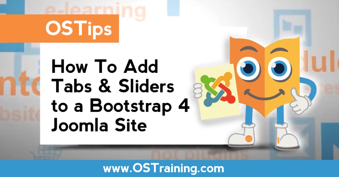 OSTraining's tweet photo. OSTips: How To Add Tabs & Sliders to a Bootstrap 4 @joomla Site
Check out Tabs and Sliders plugin from Joomlashack that works w/ Bootstrap 4
https://t.co/CxtRlcf0fH
#joomlatraining #joomlatips #joomlers #ostraining #joomlasite #joomla3 #joomladeveloent #joomlaweb #joomlawebsite https://t.co/Q8SxQ05qxf