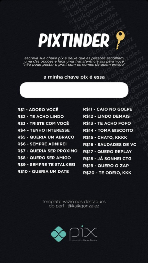 dadah2005's tweet photo. Essa é a minha chave pix:
968ea63e-5d5b-4e80-b480-65233ad4447a
#Pixtinder #pixtinder
Vai que dá certo 😍👏🏽 https://t.co/8UsvXzBZex