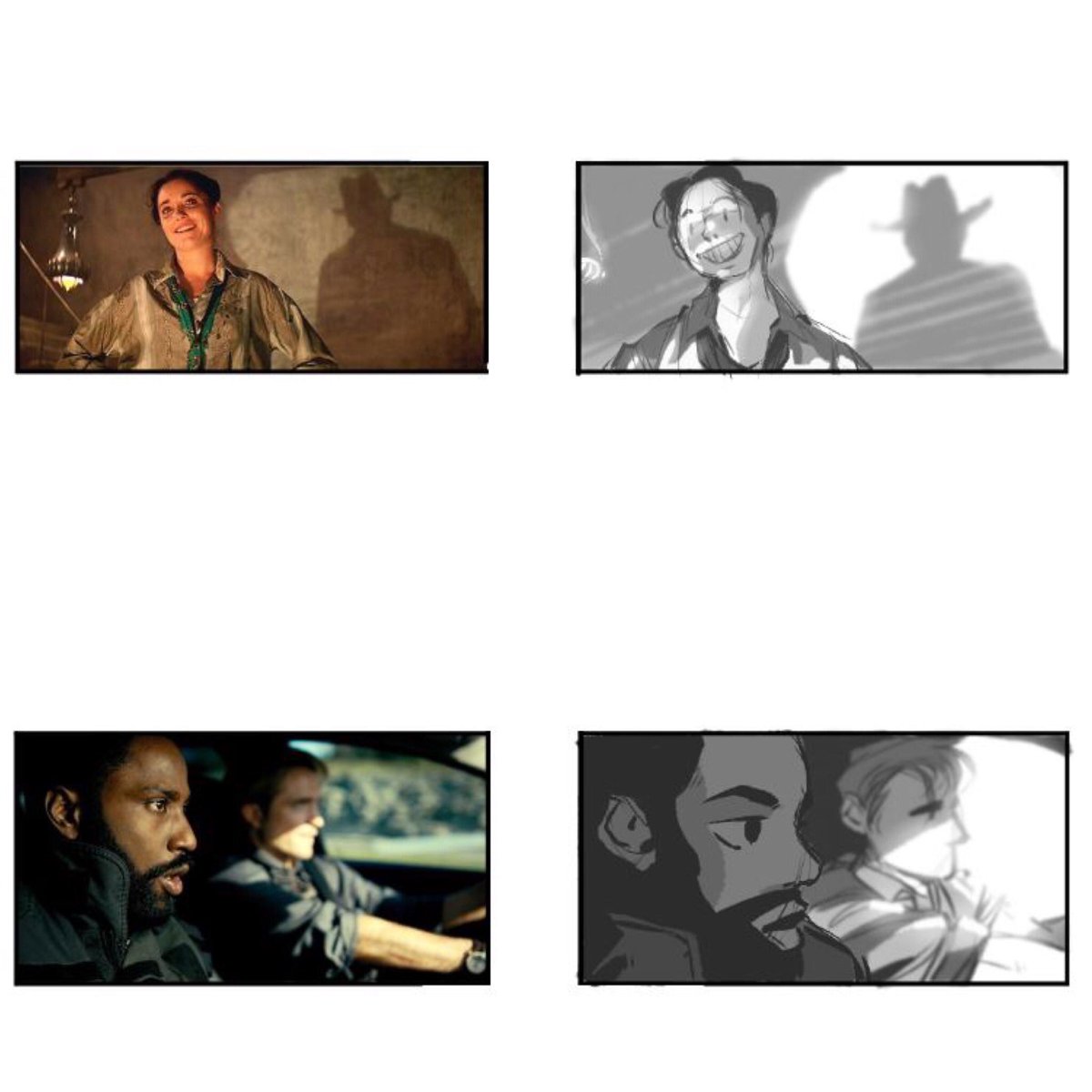 HugoDaruma's tweet photo. Muestra de mi clase de planos cinematográficos de Story en escala de grises en @ESDIP alumnos de animación tienen su favorita 🧡 #esdip #esdiperos #cineclass #storyboard https://t.co/Aiu9egl8bo