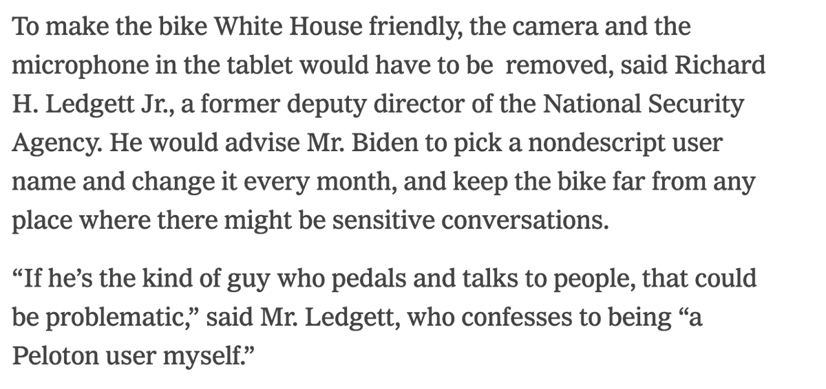 No Peloton in the Situation Room, I guess. https://t.co/0jJ7kWK8sn