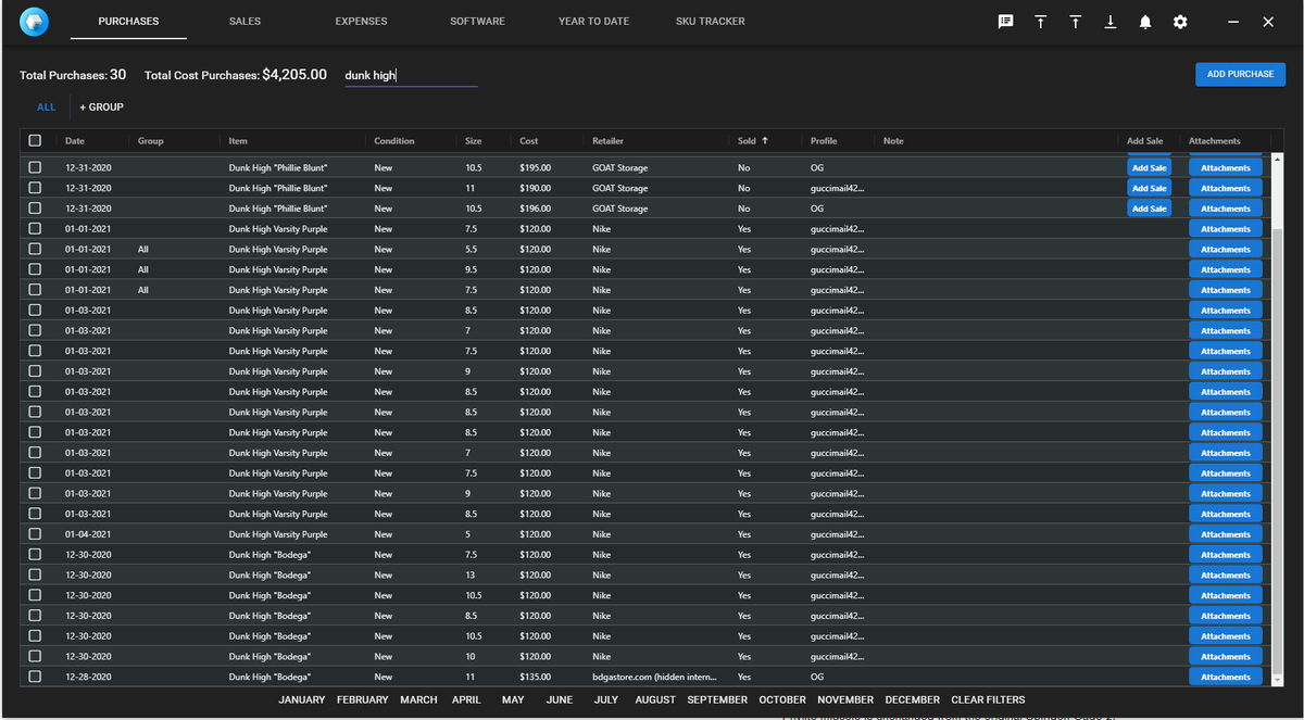 Vault Sales Tracker tweet media