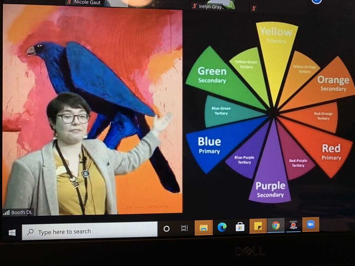 palmermiddleart's tweet photo. Excellent virtual field trip today in VA Comp, thank you to #CobbEMC and #Boothmuseum for a wonderful session on the elements of art and principles of design #art #cobbartrocks #CobbInTech https://t.co/tuhMp49nCD