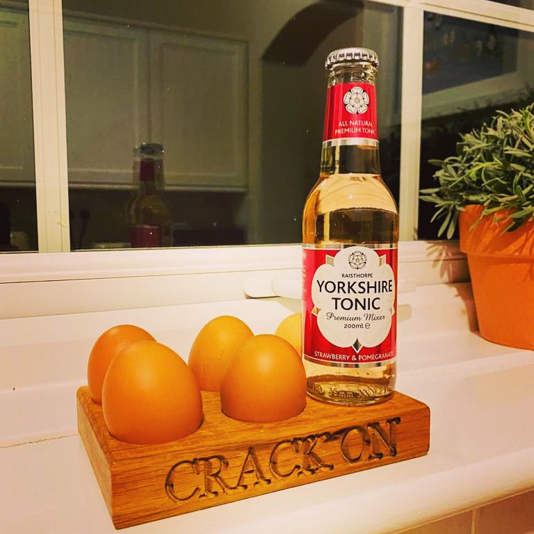 YTonics's tweet photo. CRACK ON &amp; CRACK OPEN A YORKSHIRE TONIC! It’s time for a Tasty Tuesday Tonic! With or without the gin... We won’t judge!  
•
•
•
#tastytuesdays #yorkshire #tonic #wecangetthroughthis https://t.co/9xcK3Vmskb