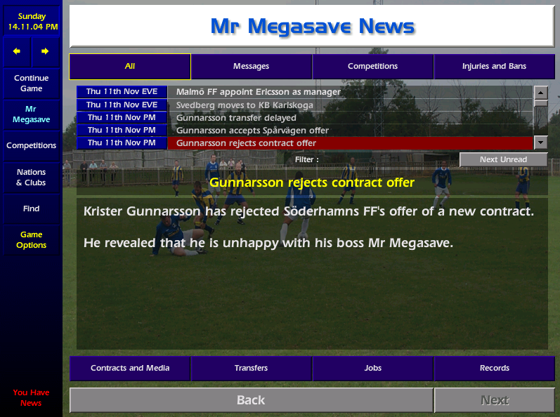 Slightly embarrassing predicament for Krister Gunnarsson...never shoot your mouth off