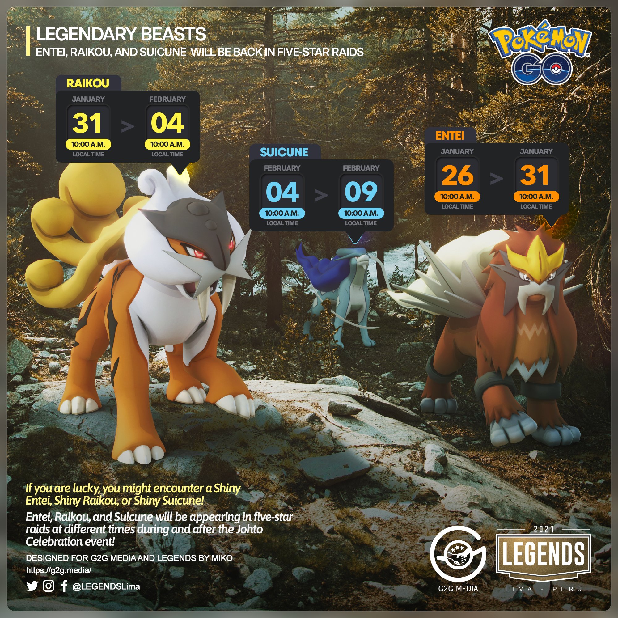 Legendary Beasts Detailed Counters Infographic. Entei, Suicune and Raikou.  - Imgur