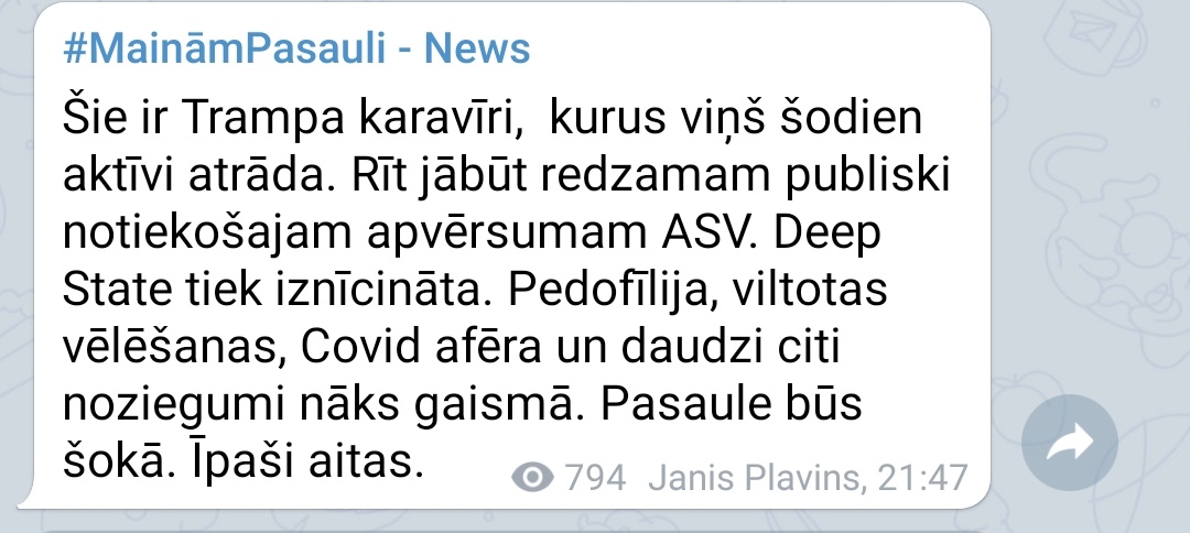 KrisjaLV's tweet photo. Vai rīt sāksies "Jaunā pasaule" un es būšu aita? #Memorywater https://t.co/vC3BZdSHda