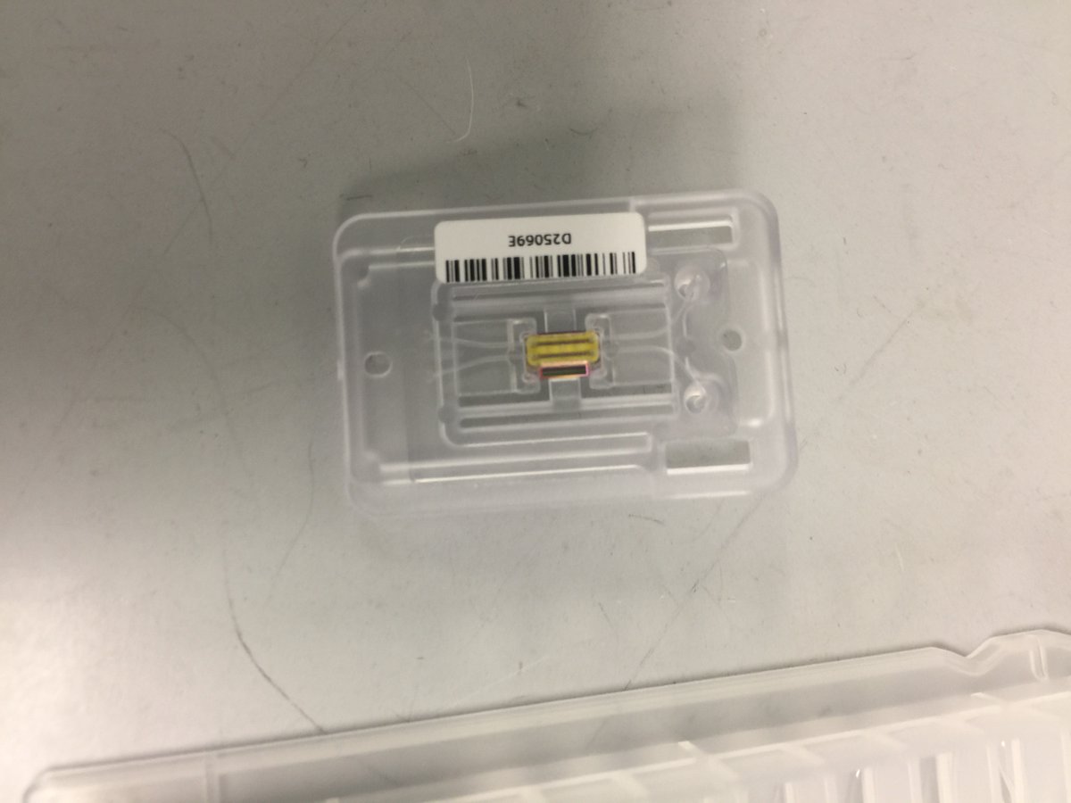 Steps1. My finger stick blood into a capillary tube2. Put on a dedicated, reusable chip3. Put into the machine4. Assays quickly running /3