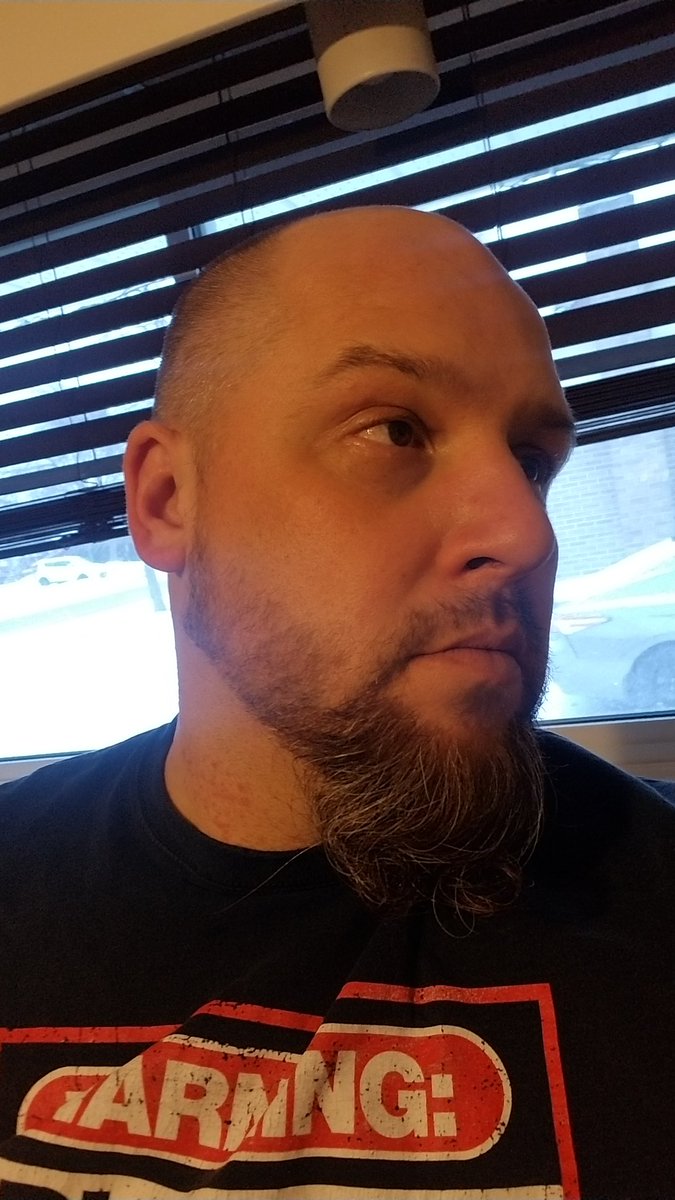ShauneWalt's tweet photo. Growing it out because I live in place where the air hurts my face.
#GoingGrey 
#WinterBeard https://t.co/XMbVgCVck0