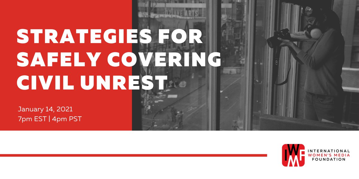 Our webinar, "Strategies for Safely Covering Civil Unrest," is tailored to journalists of color, discussing how to report safely with police and political extremist presences.  https://www.iwmf.org/strategies-for-safely-covering-civil-unrest/
