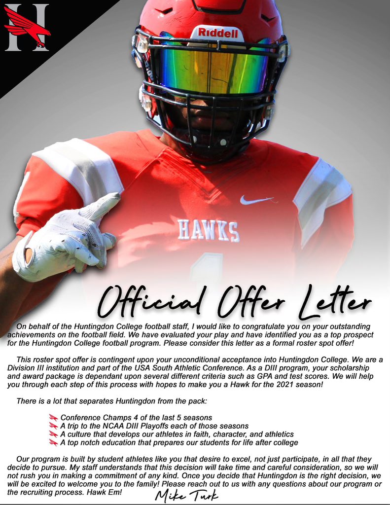 RobertTaylorSh1's tweet photo. Blessed to receive a offer from D3 Huntingdon  ‼️#Gohawks https://t.co/DggJeOSP5x